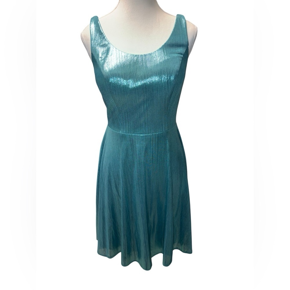 Ashley Lauren Fit & Flare Metallic Dress - Sz 4